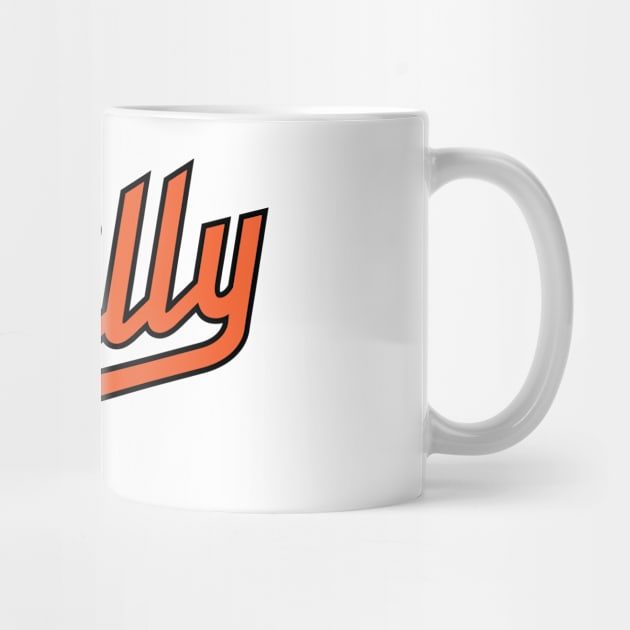 Philly Script - White/Orange by KFig21